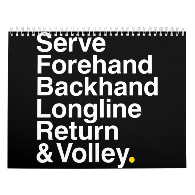 TENNIS Fläkt Kalender (Omslag)