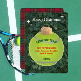 Tennis Fläkt Personlig Ornament julkort Tack Kort