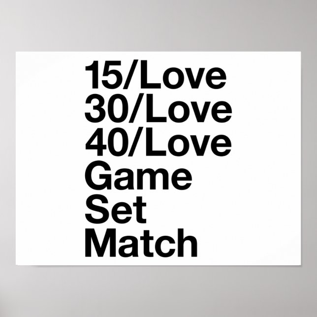 TENNIS Fläkt Poster (Framsidan)