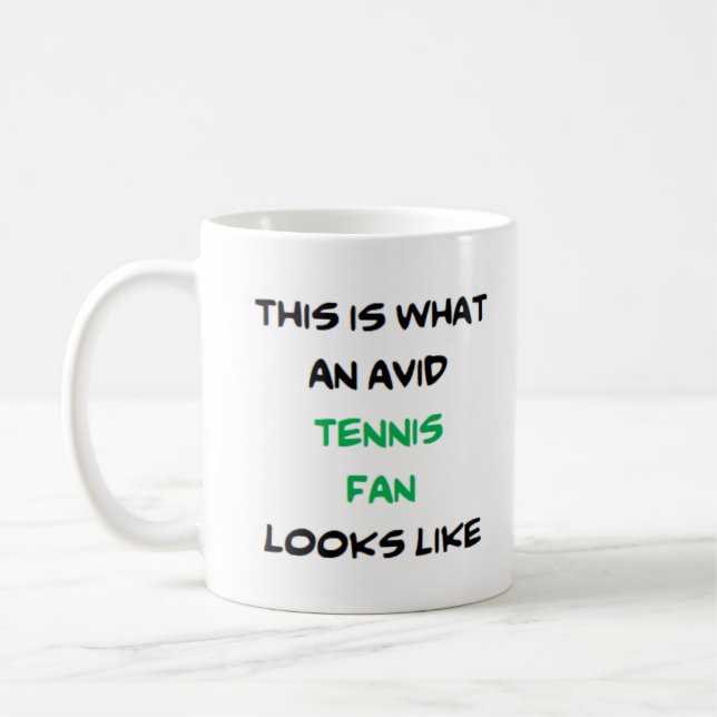 tennis fläkt, vid kaffemugg (Vänster)