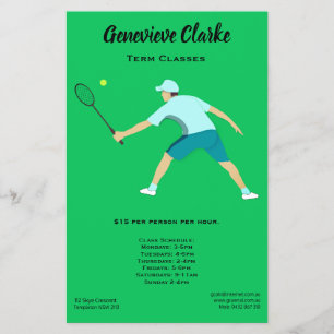 Tennis Flygblad