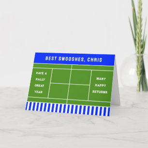 Tennis födelsedag kort