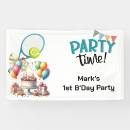 Tennis Födelsedagsfest för tennis Player