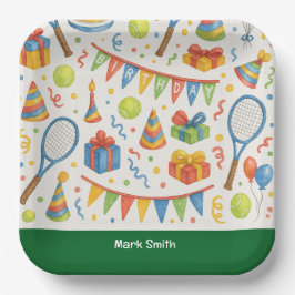 Tennis Födelsedagsfest för tennis Player