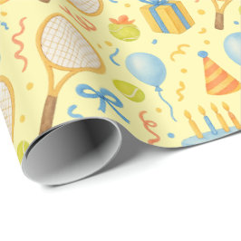 Tennis Födelsedagsfest för Tennis Player Papper Presentpapper