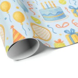 Tennis Födelsedagsfest för Tennis Player Papper Presentpapper