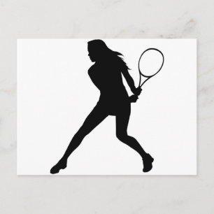 Tennis för kvinnor vykort