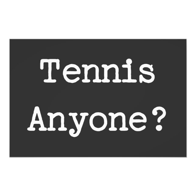 Tennis Fototryck (Framsidan)