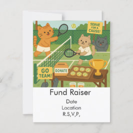 Tennis Fund Raiser for Cat Lovers Vykort