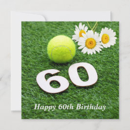 Tennis fyller 60 år med tennis boll kort