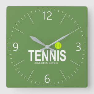 Tennis Fyrkantig Klocka