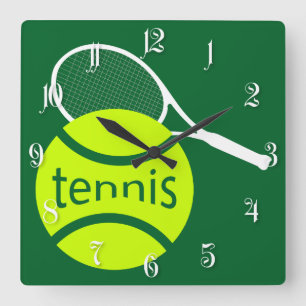 Tennis Fyrkantig Klocka