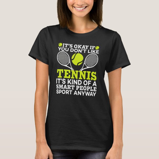 Tennis Gag Fläkt Player Coach T Shirt (Framsida)