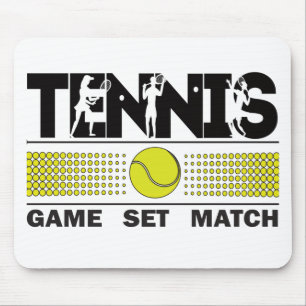 Tennis Game Set Match Mouse Pad Musmatta