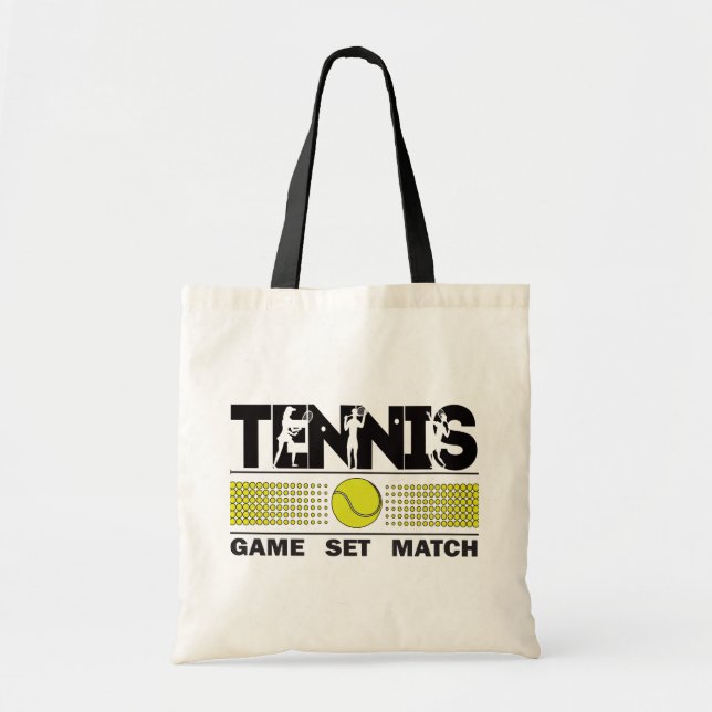 Tennis Game Set Match Tygkasse (Framsidan)