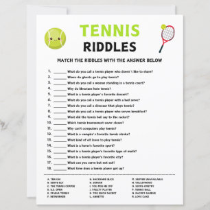 Tennis Gåtor Spel