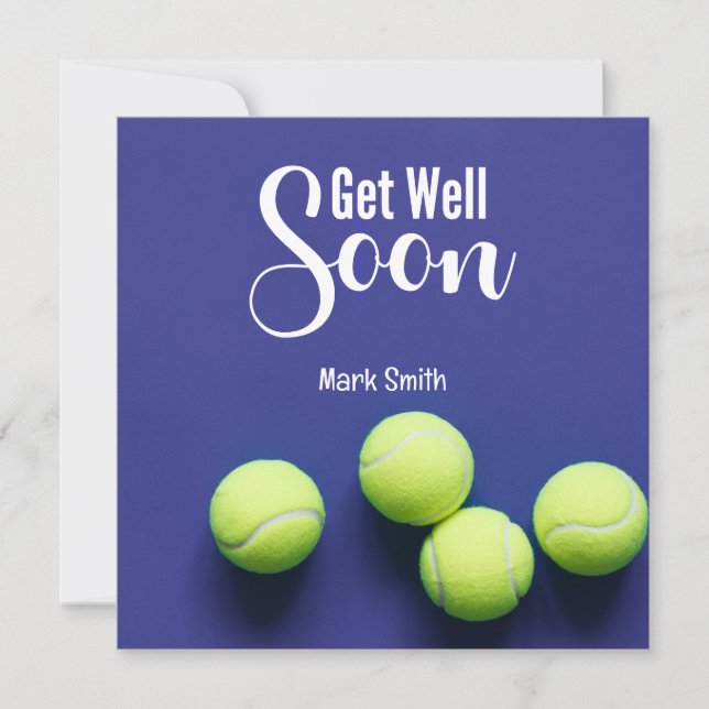 Tennis Get well Soon Kort (Framsida)