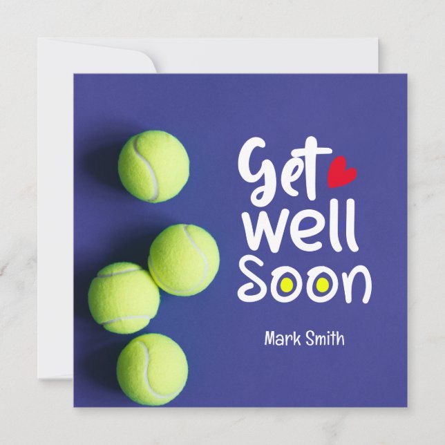 Tennis Get well Soon Kort (Framsida)