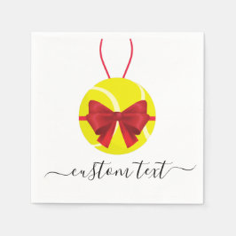 Tennis Gift Boll jul Party Anpassningsbar Text Spo Pappersservett