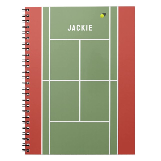 Tennis Gift Notebook Anteckningsbok (Framsidan)