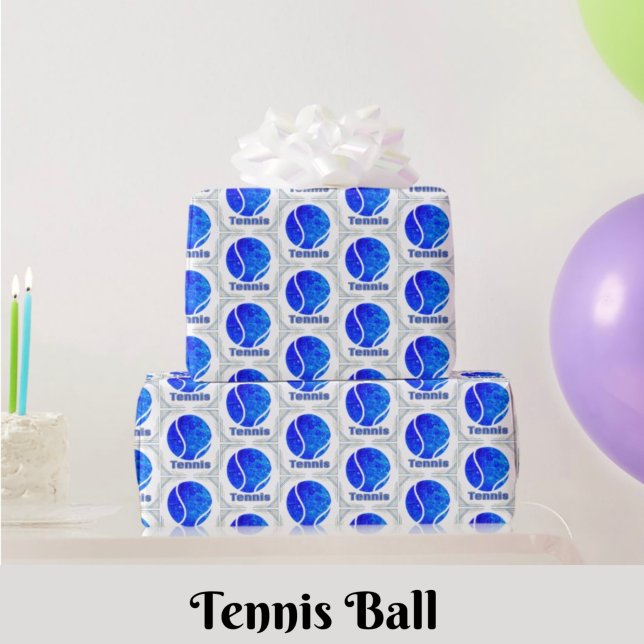 Tennis Gift Wrapping Papper Presentpapper (Skapare uppladdad)