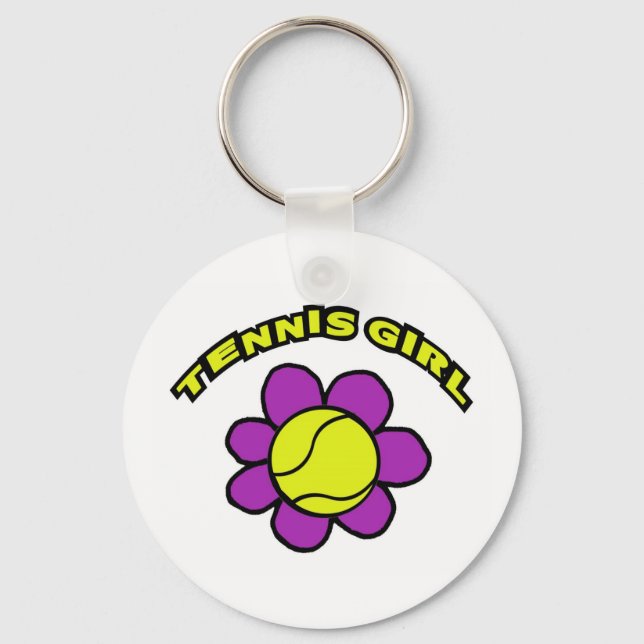 TENNIS GIRL KEYCHAIN NYCKELRING (Framsida)