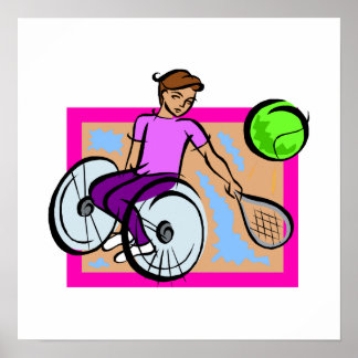 Tennis Girl Poster