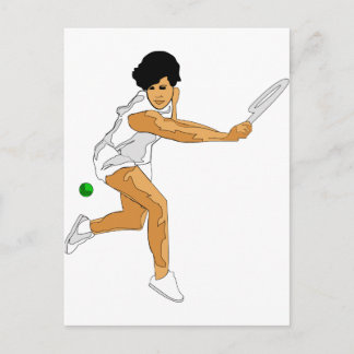 Tennis Girl Vykort