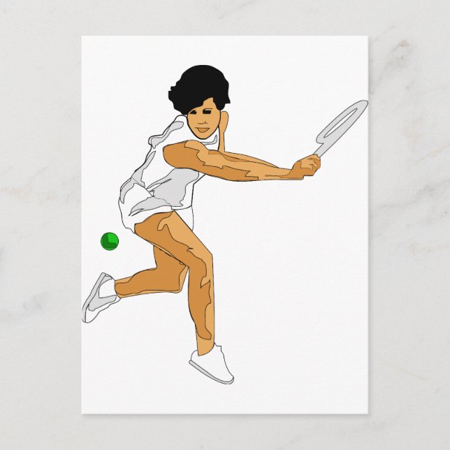 Tennis Girl Vykort (Framsida)