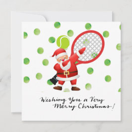 Tennis God jul med Jultomten Julkort