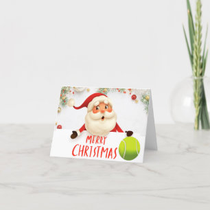 Tennis God jul med tennisboll Helgkort