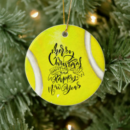 Tennis God jul themed Julgransprydnad Keramik