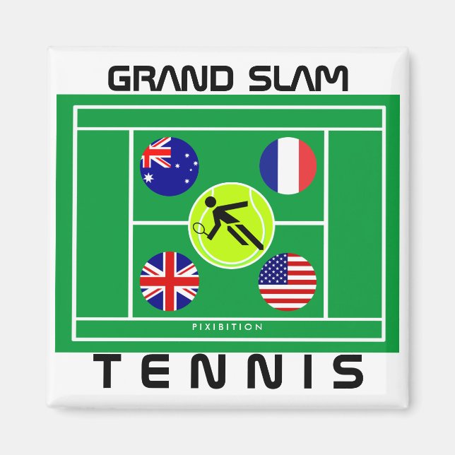 Tennis Grand Slam Magnet (Framsidan)
