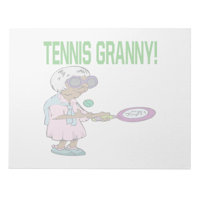 Tennis Granny Anteckningsblock (Framsida)