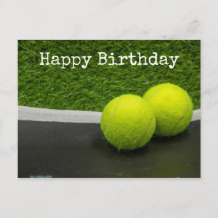 Tennis Grattis på födelsedagen Tennis boll Card Vykort