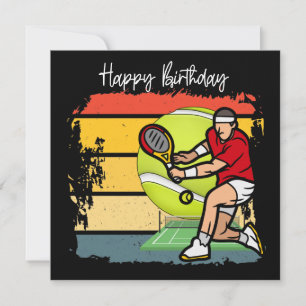 Tennis Grattis på födelsedagen till Tennis Pappa Kort