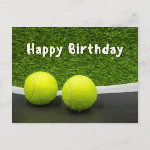 Tennis Grattis på födelsedagen Vykort
