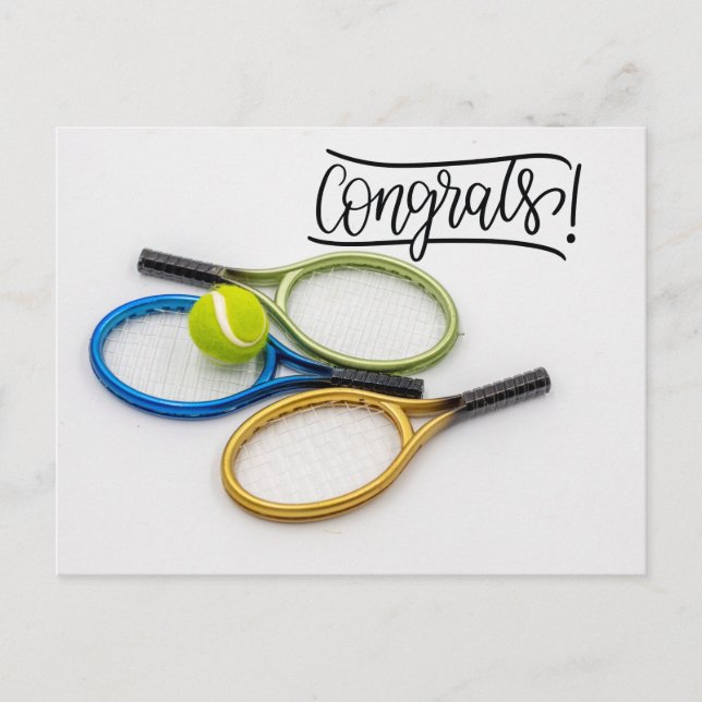 Tennis-Grattisar för spelare Vykort (Framsida)