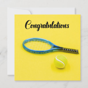 Tennis-Grattisar på gult