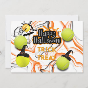 Tennis Halloween fest Pappra Tallrikar Inbjudningar