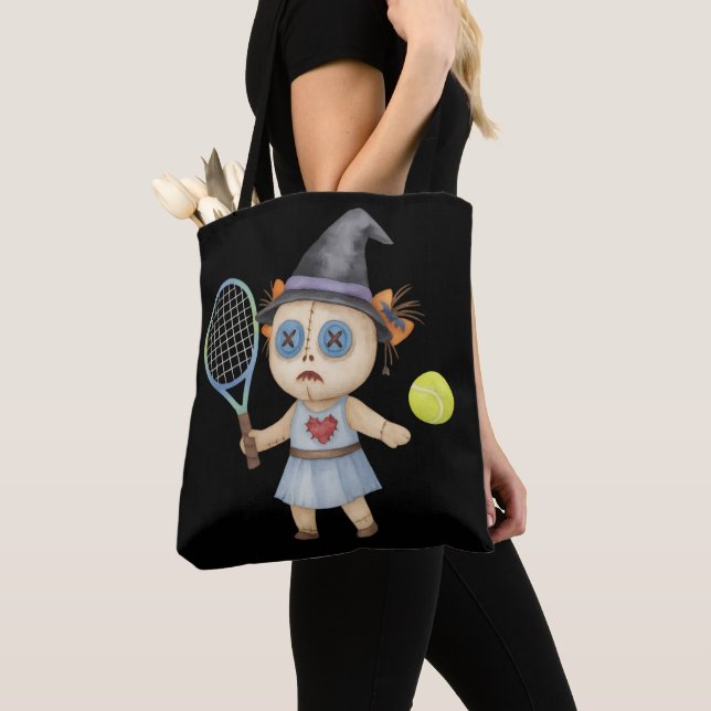 Tennis Halloween themed Tygkasse (Närbild)