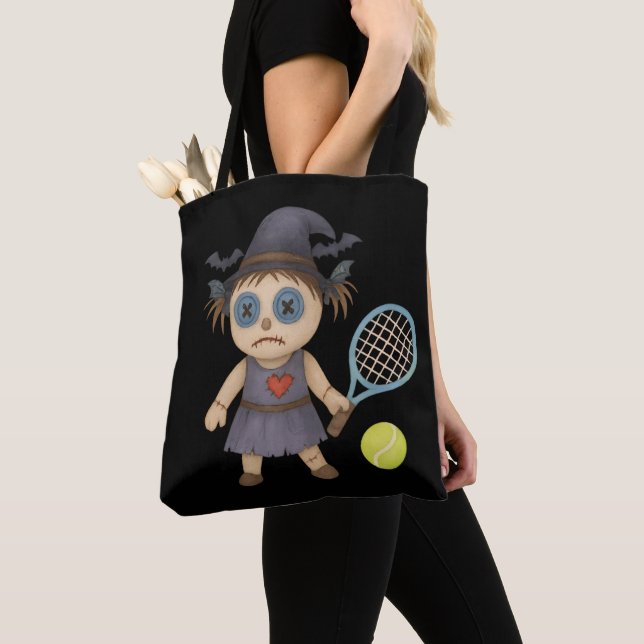 Tennis Halloween themed Tygkasse (Närbild)