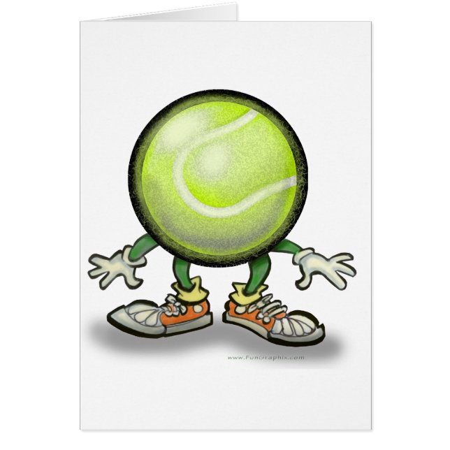 Tennis Hälsningskort (Framsidan)