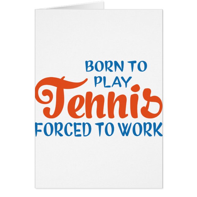 Tennis Hälsningskort (Framsidan)