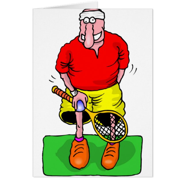 Tennis Hälsningskort (Framsidan)