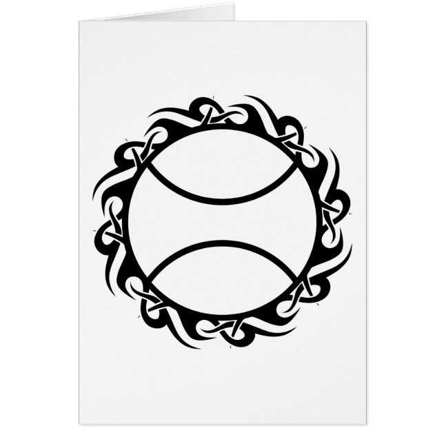 Tennis. Hälsningskort (Framsidan)