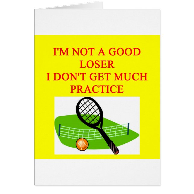 tennis hälsningskort (Framsidan)