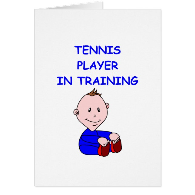 TENNIS HÄLSNINGSKORT (Framsidan)