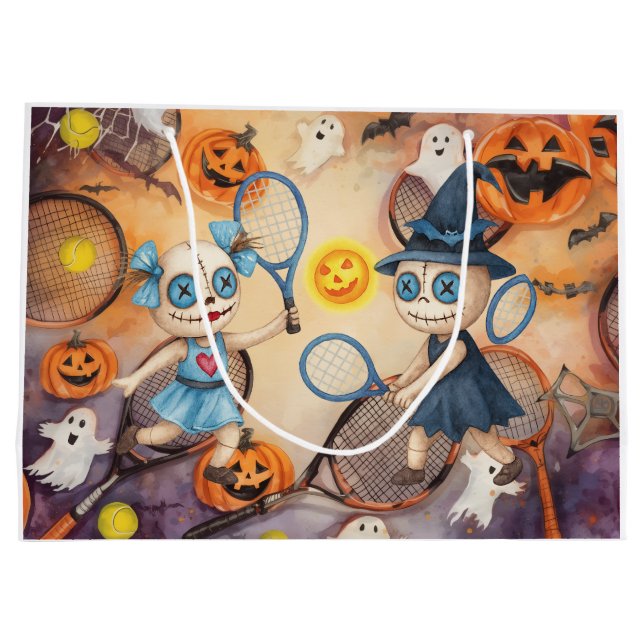 Tennis Happy halloween med boll överallt (Baksidan)