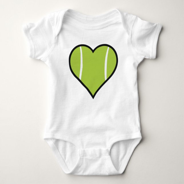 Tennis Heart T Shirt (Framsida)